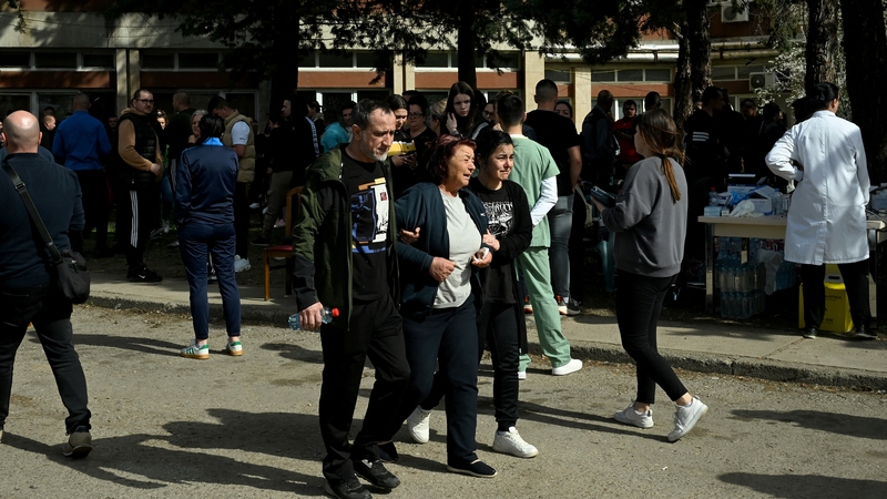 More than 100 others were injured when the fire broke out in the 'Pulse' nightclub in the town of Kocani at around 3am local time