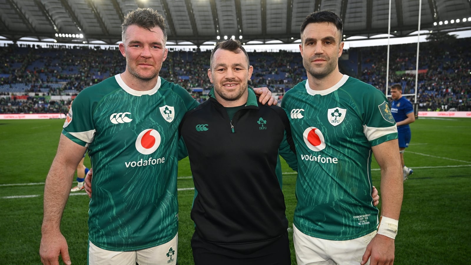 The departed: (L-R) Peter O'Mahony, Cian Healy and Conor Murray all hung up their boots at the end of last season