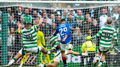 Rangers' Hamza Igamane scores to make it 3-2