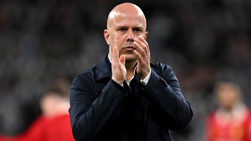 Slot applauds the fans at Wembley