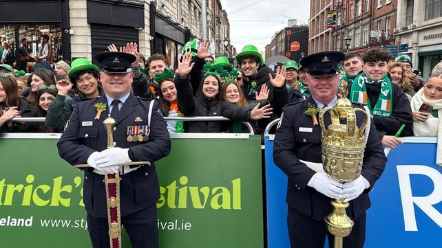 A group of exchange students from Italy, Germany and Spain gathered on O'Connell street at 9am