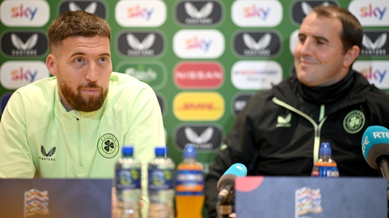 Matt Doherty and John O'Shea at Monday's press conference