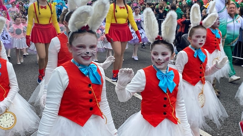The St Patrick's Day parade is hopping in Cork