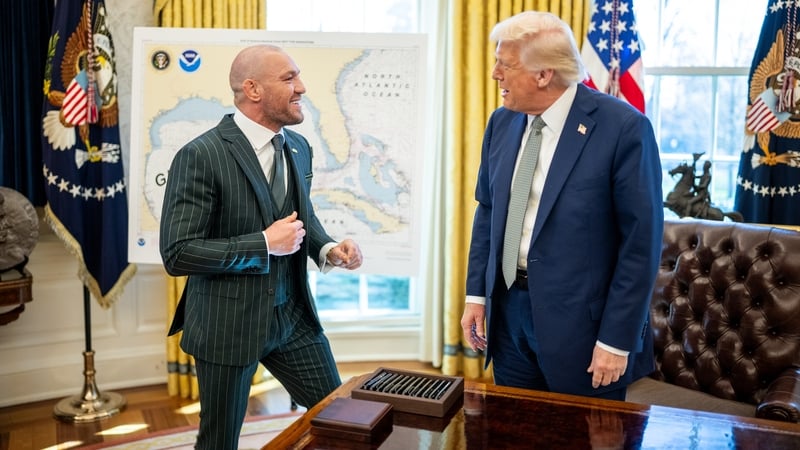 Conor McGregor met US President Donald Trump in the Oval Office (Photo via @WhiteHouse)