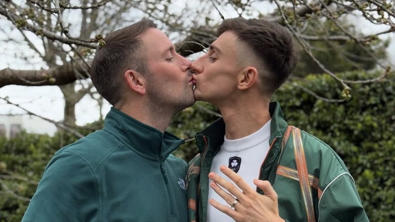 Jack Woolley announces his engagement to his partner Dave. Image via @jack_woolley_/Instagram