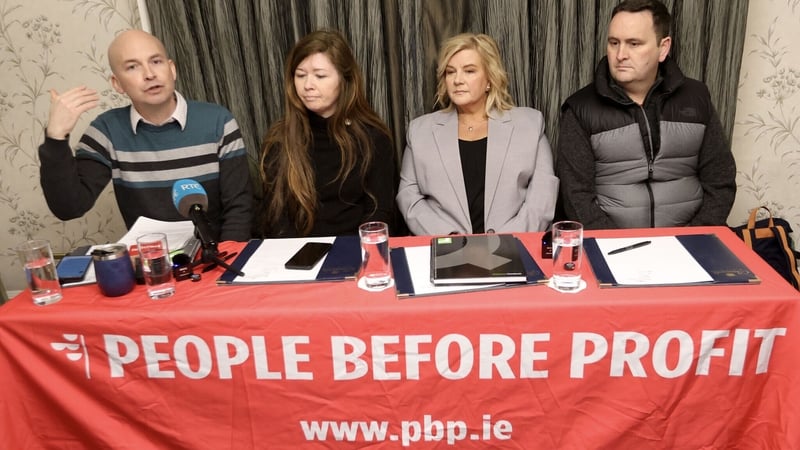 (L-R) Paul Murphy, Councillor Jess Spear, Samantha Ryan and Clive Ryan at the bill's launch in Dublin (Pic: RollingNews.ie)