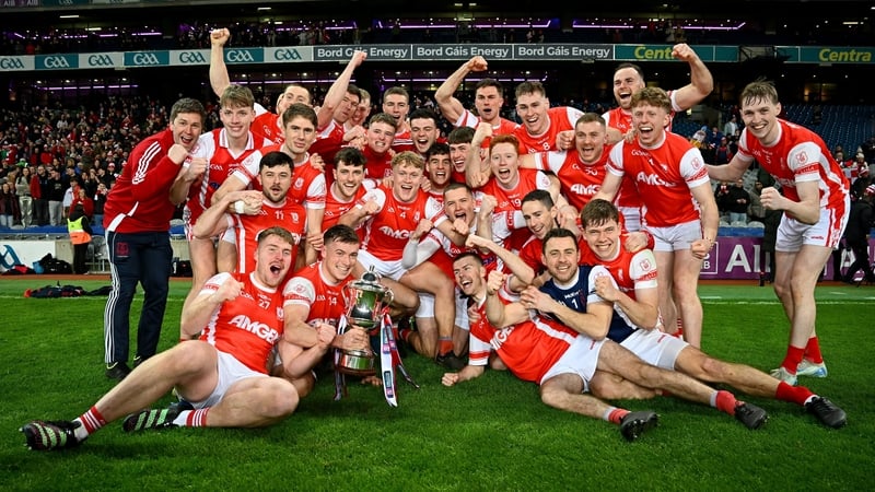 Cuala celebrating their victory in the All-Ireland final in January