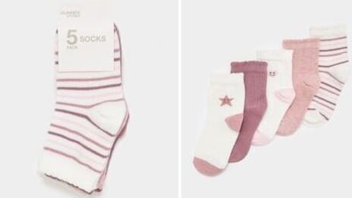 The five-pair packs of socks were removed from sale in December 2024 (image via CCPC website)