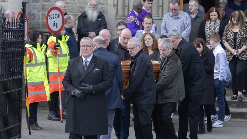 Anthony Gallagher's funeral was held at St Eunan's Cathedral in Letterkenny