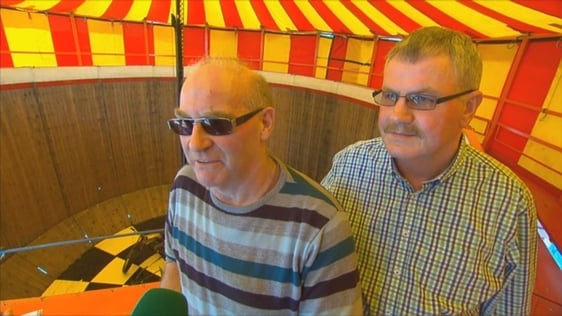 Connie Kiernan and Michael Donoghue at the exhibition 'A Matter of Life and Death' at Rua Red Theat…