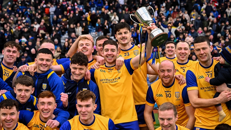 Na Fianna celebrating their All-Ireland glory in January