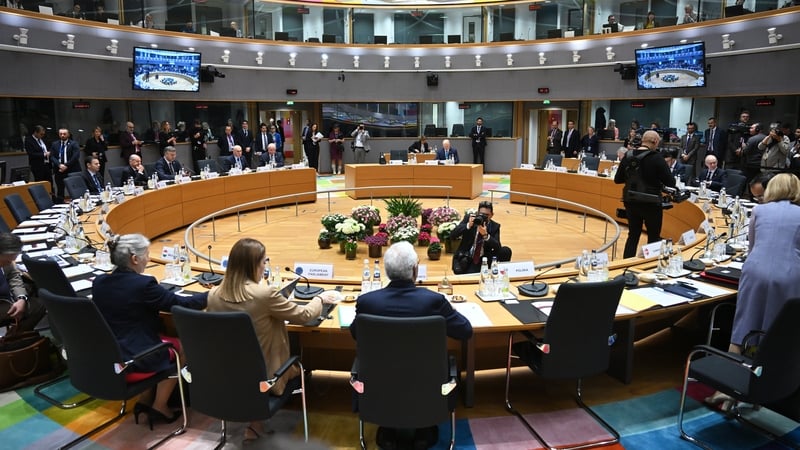 EU leaders gathered for the summit in Brussels