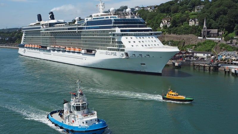 Celebrity Eclipse docked at the Port of Cork