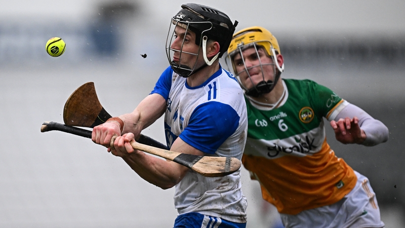 Waterford's Jamie Barron in action against Donal Shirley of Offaly