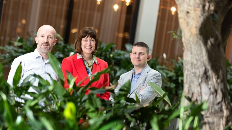 Eamon Ryan, Vice President - Technology at JPMorganChase, Deirdre Mortell, CEO, Rethink Ireland and Anthony Mills, Business Development Manager, Rethink Ireland