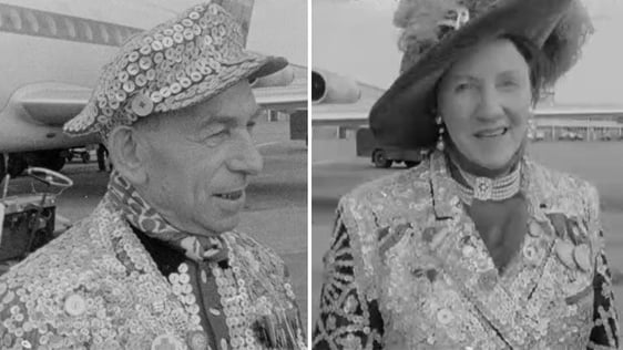 Pearly Queen of Hampstead, Rose Matthews and Prince Consort George Smith in 1970.