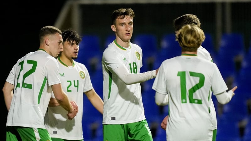 Mason Melia (number 18) celebrates his goal