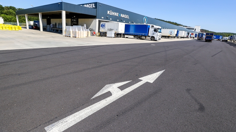 a Kuehne + Nagel International logistics centre in Germany