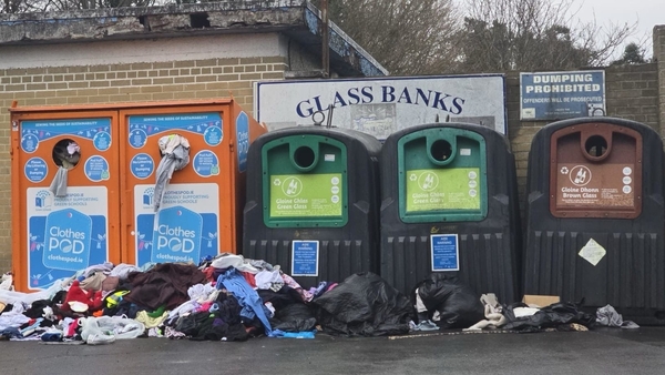 Overflowed clothes banks and the areas around them covered in discarded garments have become a regular sight around the capital