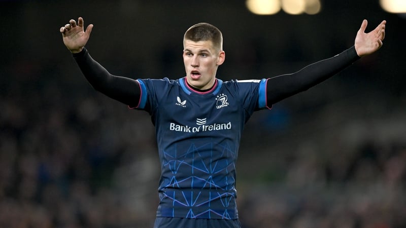 Sam Prendergast has started all four Champions Cup games for Leinster this season