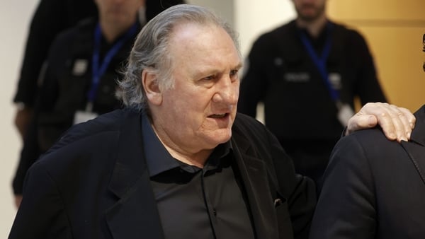 Gérard Depardieu, pictured at court in Paris on Tuesday morning