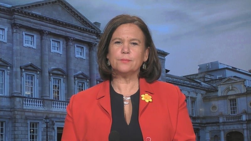 Mary Lou McDonald said the Government has not given information or assurance to parents, and she accused them of ducking and diving (File image)
