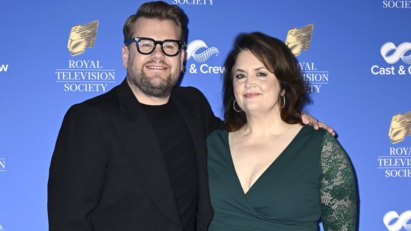 James Corden and Ruth Jones at the Royal Television Society (RTS) Programme Awards at London's Grosvenor House Hotel on Tuesday night