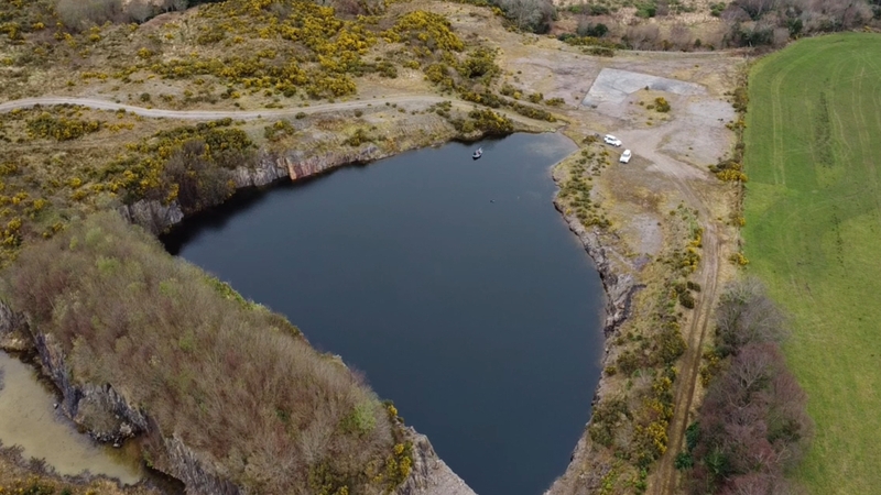 Divers found nothing after completing a search of a disused quarry about 3.2km from Michael Gaine's farmyard