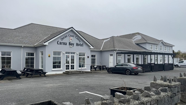 A protest took place outside the Carna Bay Hotel earlier this year when it emerged that the facility had been offered for use as a potential IPAS centre (file image)