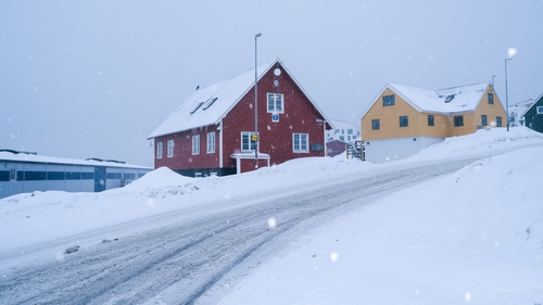 The US consulate pictured in Nuuk, Greenland