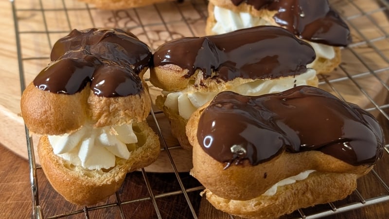 Eunice Power's chocolate éclairs: Today