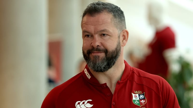 Ireland head coach Andy Farrell will take charge of the British and Irish Lions