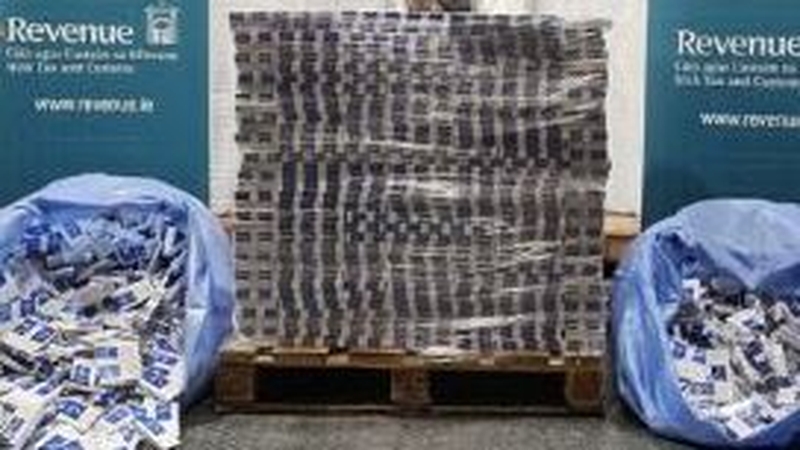 The cigarettes were found in a container that originated in the United Arab Emirates