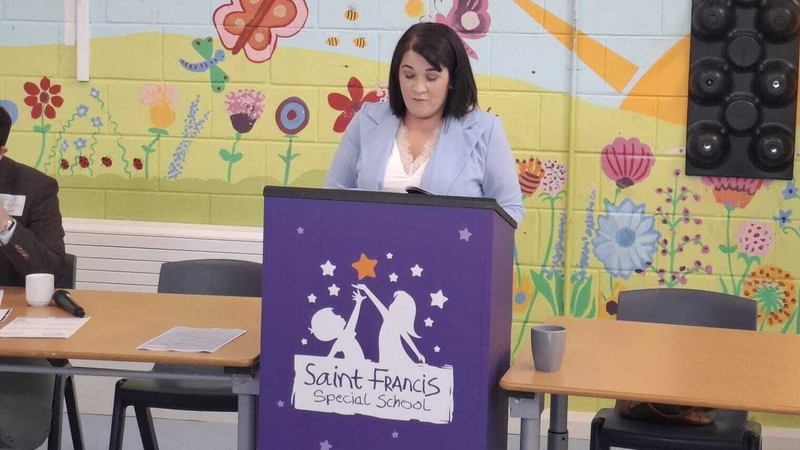 Jean O'Sullivan, Chairperson of St Francis Special School Parents' Association at a meeting between parents and members of Kerry County Council