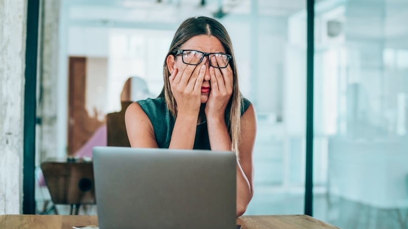 Recent studies say up to 50% of us could develop digital eye strain from using computers. Photo: Getty Images