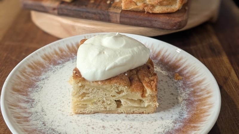 Una Leonard's Granny Keogh's apple cake with whipped vanilla cream: Today