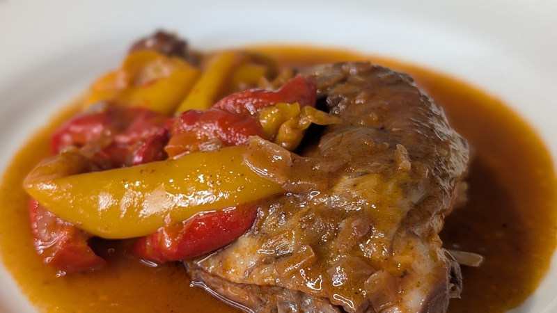 Max's Pollo alla Romana: Italian chicken with peppers