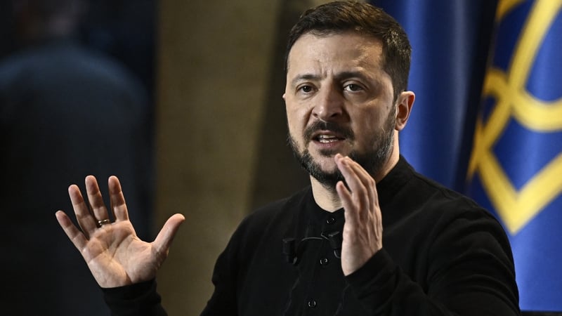 Volodymyr Zelensky was speaking after meeting dozens of European leaders in Paris for a summit aimed at providing guarantees for Ukraine in the event of a ceasefire