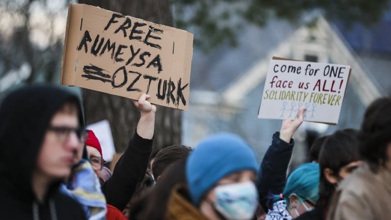 The arrest of Rumeysa Ozturk has fuelled a large demonstration in Somerville