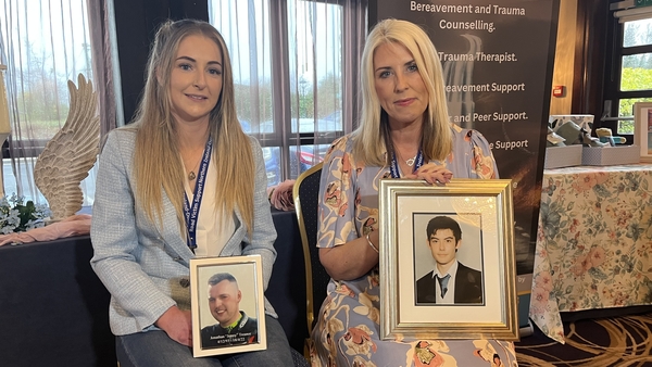 Marie Furey (L) and Debbie Mullan shared their stories of losing their loved ones in road collisions