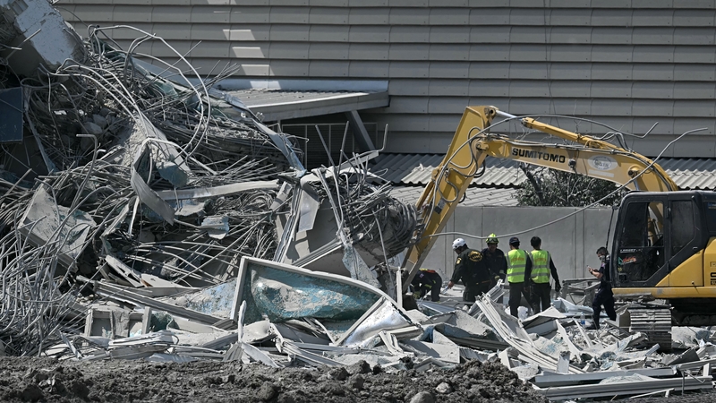 The unfinished 30-storey tower was the only Bangkok building that collapsed when the earthquake struck neighbouring Myanmar
