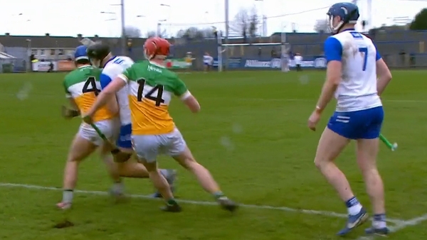 James Mahon (4) was dismissed for this challenge on Conor Sheahan