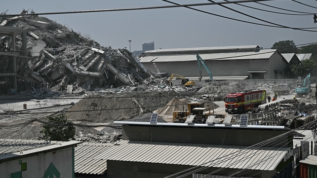 Dozens of people are trapped in the rubble in Bangkok