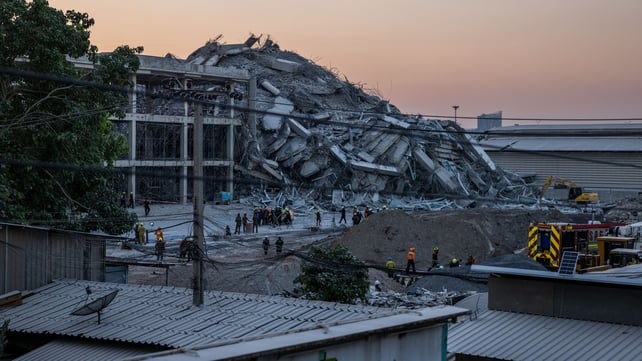 A high-rise building that was under construction in the Thai capital, Bangkok