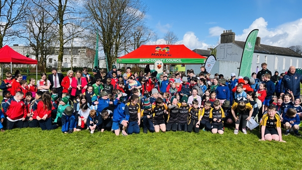 Hundreds of local schoolchildren have been participating in the rugby camp in Castlebar