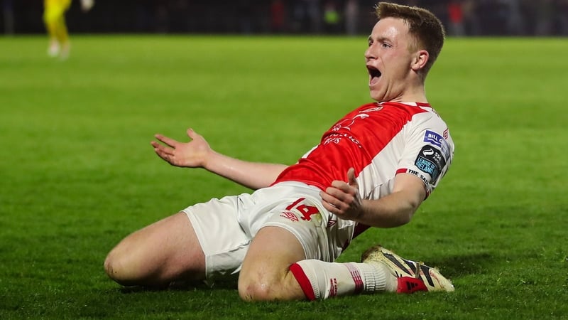 Brandon Kavanagh celebrates his last-gasp winner