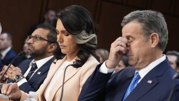 FBI Director Kash Patel, Director of National Intelligence Tulsi Gabbard, and Central Intelligence Agency Director John Ratcliffe