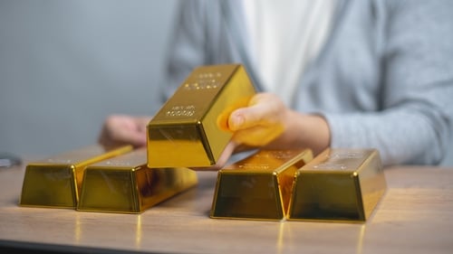Gold prices soared to a record high today, hitting the crucial $3,500 mark