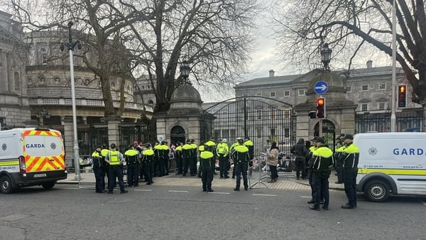 People Before Profit TD Richard Boyd Barrett told the Dáil that Mothers Against Genocide protesters were 'arrested very, very violently in some cases'