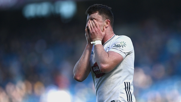 Alex Beirne reacts after another Kildare miss against Offaly